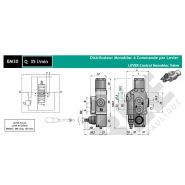 Bm30 - distributeur hydraulique - perée - monobloc q 35 l/min
