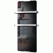 CHEMIN'ARTE radiateur sèche serviette électrique 600w noir 176 - noir 3760176961761