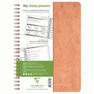 Clairefontaine Lot de 5 Carnet Age Bag My.Daily.Planner A5, 250p./125 feuilles 90 g/m² reliure intégrale, couv. Coloris tabac - 3329680782394