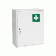Edimeta Armoire à Pharmacie 2 Tablettes - blanc métal 350731