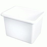 GASTROLAND Bac rectangulaire renforcé emboîtable GILAC 55 L - Blanc - blanc 3701666000324