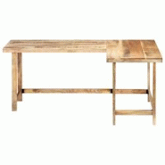 HELLOSHOP26 bureau table meuble travail informatique 120 cm bois de manguier massif 0502095 - 3002299155581 HELLOSHOP26 bureau table meuble travail informatique 120 cm bois de manguier massif 0502095 - 3002299155581