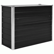 Helloshop26 - Jardinière lit surélevé plantes fleurs jardin anthracite 100 cm acier galvanisé anthracite 02_0001139 - 3000074981530 Helloshop26 - Jardinière lit surélevé plantes fleurs jardin anthracite 100 cm acier galvanisé anthracite 02_0001139 - 3000074981530
