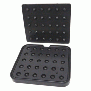Maxima - Moule à tartelettes forme bol Ø30 mm, plaque de cuisson L380xP328 mm, 30 pièces - dimensions de la tartelette Ø30 mm - 9374305