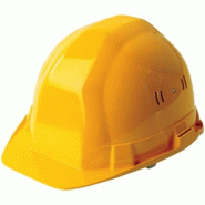Outifrance Casque de chantier en polyéthylène jaune - 3223430005385