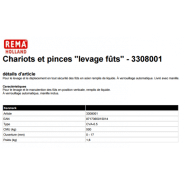 Pince de levage vertical CVA pour fut Référence   CVA-0.5_1