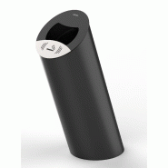 Cendrier sur pied PIZ EXTREME - Poubelle à fixer 85L Gris Manganèse - Référence 56201_0