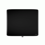 Radiateur verre connecté Verali horizontal 1900W noir brillant - Atlantic - 507661_0