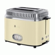 RUSSELL HOBBS toaster retro 2 fentes 2168256 Creme 1300W Usage non-intentif - beige 23448036002