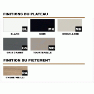 Table de réunion Take-Off - Bralco - Oui, Blanc, 400 x 100 cm, Chêne vieilli_0