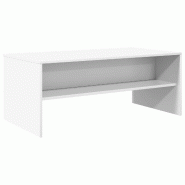 VidaXL Table basse Blanc 100 x 50 x 40 cm Bois d'ingénierie Modèle Atlas Office Pro Concept - 8000284