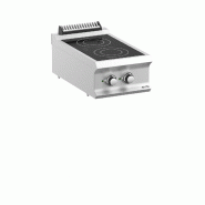 Fourneau professionnel electrique 2 plaque vitrocéramique a poser d... - PVC74T