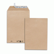 GPV Lot de 5 Paquet de 50 pochettes Everyday kraft brun 162x229/C5, 90 g/m², adhésives avec bande - 3250650005529