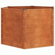 Helloshop26 - Jardinière bac lit surélevé plantes fleurs terrasse jardin de jardin rouillé 129 x 129 x 77 cm acier corten marron 02_0039861 - 3000 Helloshop26 - Jardinière bac lit surélevé plantes fleurs terrasse jardin de jardin rouillé 129 x 129 x 77 cm acier corten marron 02_0039861 - 3000