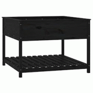 Helloshop26 - Jardinière bac lit surélevé plantes fleurs terrasse jardin et étagère 111,5 x 111,5 x 81 cm bois massif de pin noir 02_0038614 - 30 Helloshop26 - Jardinière bac lit surélevé plantes fleurs terrasse jardin et étagère 111,5 x 111,5 x 81 cm bois massif de pin noir 02_0038614 - 30