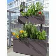 Jardinière haute superposée pour balcon - 75xl37xh85cm - jardiniere/220