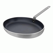 Poêle ovale en aluminium PRO 3,2 Litres, (L)400 x (P)280 x (H)114 mm, avec revêtement teflon antiadhésif, compatible tous feux
