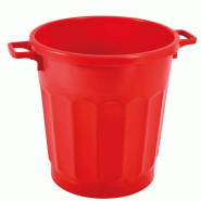 Poubelle ronde tri sélectif 50L Gilac - Rouge_0