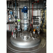 Réacteur bachiller atex inox 316l 9.850 litres avec agitation et demi-coquille d'occaison