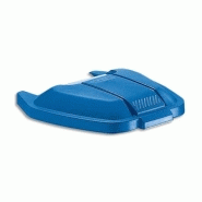 Rubbermaid couvercle bleu pour conteneur À roues capacitÉ 100 litres - dim. : l51,5 x h8 x p56 cm