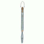 Schneider - Thermomètre, -10 à +110 °C - transparent métal 160001