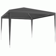 Tectake Pavillon FARAH imperméable avec système enfichable 3x3m - gris - 405962 - gris acier 405962 Tectake Pavillon FARAH imperméable avec système enfichable 3x3m - gris - 405962 - gris acier 405962
