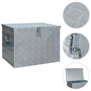 Vidaxl boîte en aluminium 610x430x455 mm argenté 144847