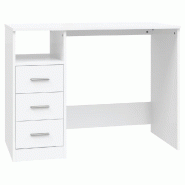 VidaXL Bureau avec tiroirs Blanc 102x50x76 cm Bois d'ingénierie Modèle Orion Élite - blanc 823032_0