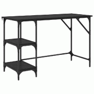 VidaXL Bureau Chêne noir 120 x 50 x 75 cm Bois d'ingénierie Modèle Souffle - 883034 VidaXL Bureau Chêne noir 120 x 50 x 75 cm Bois d'ingénierie Modèle Souffle - 883034