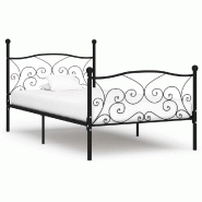 VidaXL Cadre de lit sans matelas avec sommier à lattes métal 90x200 cm Modèle Fervelion - 284454