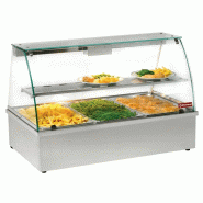 Vitrine chauffante bain-marie 3 GN 1/1 panoram. - Diamond - 0605848968132