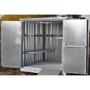 Abri : bungalow stockage avec rétention pour produits dangereux - Armoire DDM