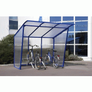 Abri cycle incliné thermolaquée - Structure aluminium - Toiture polycarbonate alvéolaire - Longueur 2540 mm - Fabrication française Abri cycle incliné thermolaquée - Structure aluminium - Toiture polycarbonate alvéolaire - Longueur 2540 mm - Fabrication française