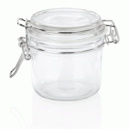 Bocal à fermeture mécanique 200 ml Ø 8,5 cm H 8,5 cm verre lot de 3 - Was Germany - transparent verre 4044925017060