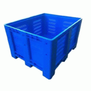 Caisse palette de capacité de 600 litres / 600 kg et en gerbage de 4500 kg - JUMBO BOX A1200X1000 MM Caisse palette de capacité de 600 litres / 600 kg et en gerbage de 4500 kg - JUMBO BOX A1200X1000 MM