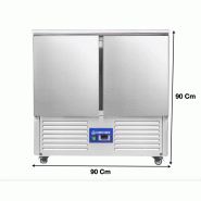 Desserte table réfrigérée avec plan de travail en inox - S901