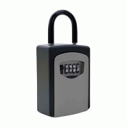 Edimeta Boite à Clés Murale ou Anse Sécurisé par Code - noir aluminium 350719 Edimeta Boite à Clés Murale ou Anse Sécurisé par Code - noir aluminium 350719