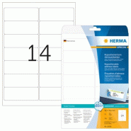 HERMA 350 étiquettes blanches Movables®, format 99,1 x 38,1 mm (25 feuilles A4 / cdt) - 10016