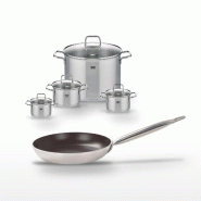 Lot Poêle 32cm céramique Elo Bistro Line & 4 Faitouts Elo - gris 3176239967937