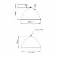 Luminaire d'éclairage public inali / hid / 150 w / en aluminium