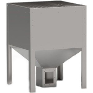 Petit silo de stockage carré pour pellets en intérieur Biomass Silo Systems - Capacité 200 kg