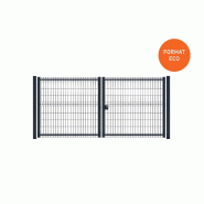 Portail battant grillagé eco - 3000 / 1250_0