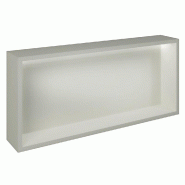 Présentoir Cage blanc mat avec LED 86x14,5x38,4cm