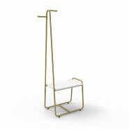 Présentoir Round  pour vitrine / dressing 64,5x42,5x185cm - or