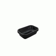 Schneider - bac de présentation en mélamine, noir, 210 x 140 x 43 mm, lot de 48 - noir plastique 227140