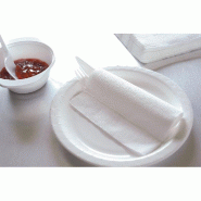 Serviette ouate blanche 1 pli 33x33cm - paquet de 600 - double épaisseur, très douces et absorbantes