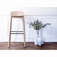 Tabouret de bureau Mono - Bois massif avec coque design et repose-pieds - Garantie 2 ans Tabouret de bureau Mono - Bois massif avec coque design et repose-pieds - Garantie 2 ans