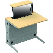 Table multimedia ecran escamotable plug-in