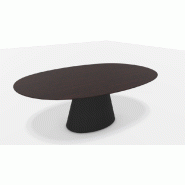 Tables modulable "ESSENS" - Piètement elliptique, Elliptique (220 x 140 cm), Wenge Tables modulable "ESSENS" - Piètement elliptique, Elliptique (220 x 140 cm), Wenge
