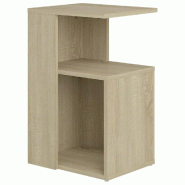 VidaXL Table d'appoint Chêne sonoma 36x30x56 cm Bois d’ingénierie Modèle Patio Vega Plus - 802996
